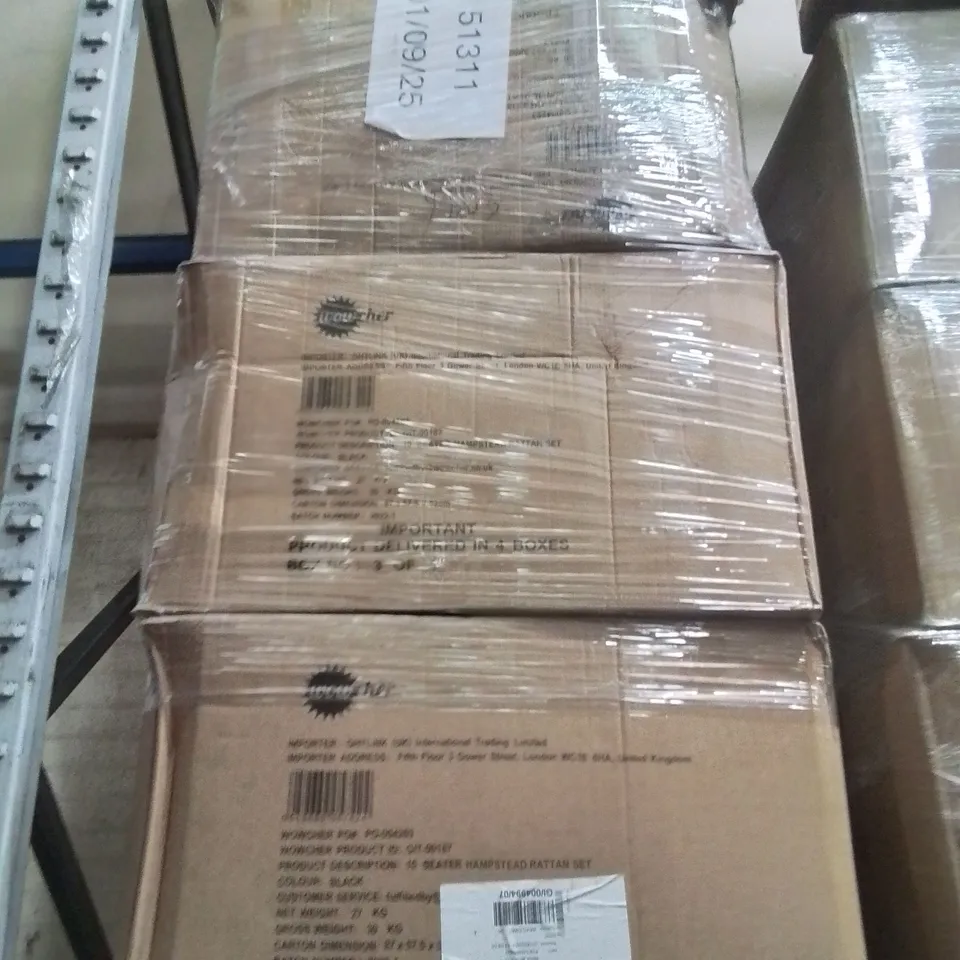 PALLET CONTAINING VARIOUS ASSORTED BOXED INCOMPLETE GARDEN FURNITURE SETS