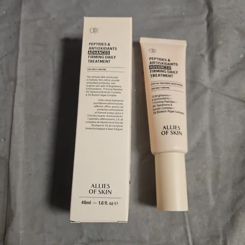 ALLIES OF SKIN PEPTIDES & ANTIOXIDANTS ADVANCED FIRMING DAILY TREATMENT β 48ML, BOXED