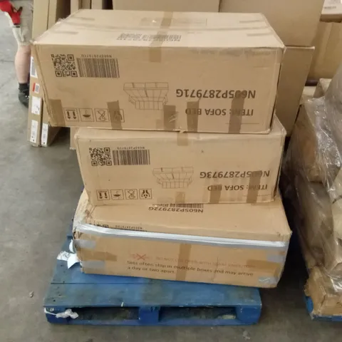BOXED PULL-OUT SOFA BED WITH CUP HOLDERS (3 BOXES)