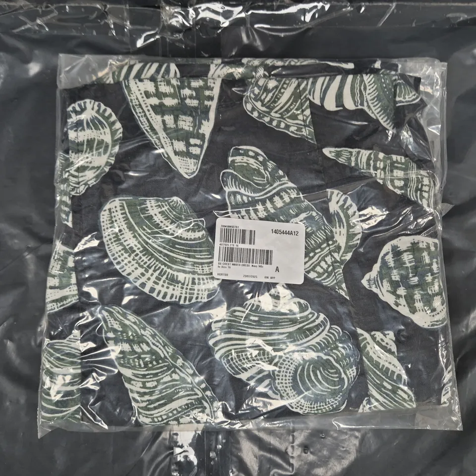 SEALED SEASALT CORNWALL CREST WAVES DRESS IN NAVY/WHITE SIZE 16