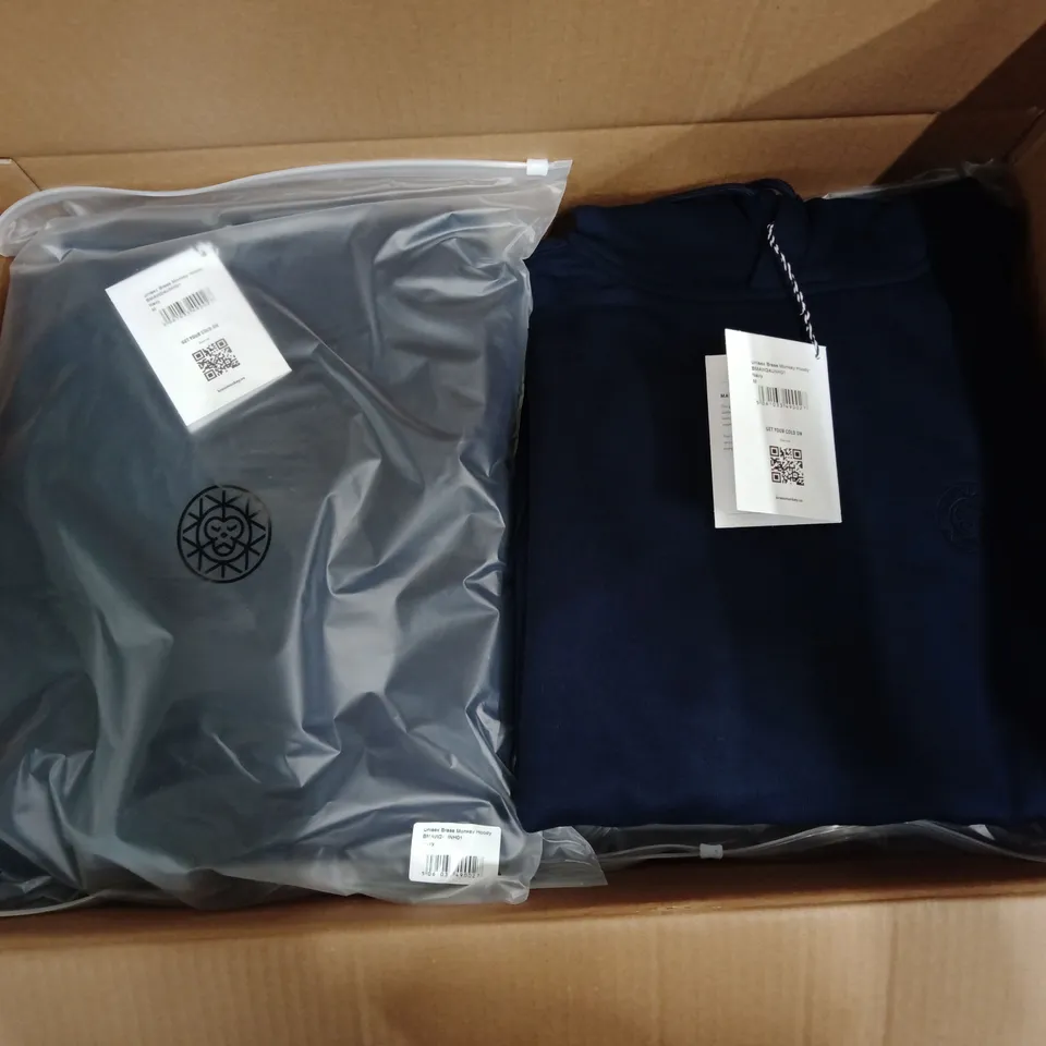 BRAND NEW BRASS MONKEY UNISEX HOODIES - APPROXIMATELY 14X // NAVY // BMAW24UNH01 // SIZE: M