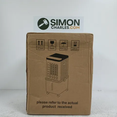 BOXED PORTABLE AIR COOLER HOME APPLIANCE – WHITE SQUARE UNIT