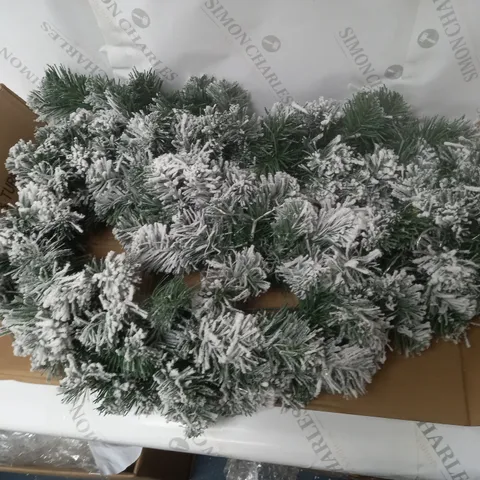 6FT PRE LIT EMPEROR FLOCKED GARLAND