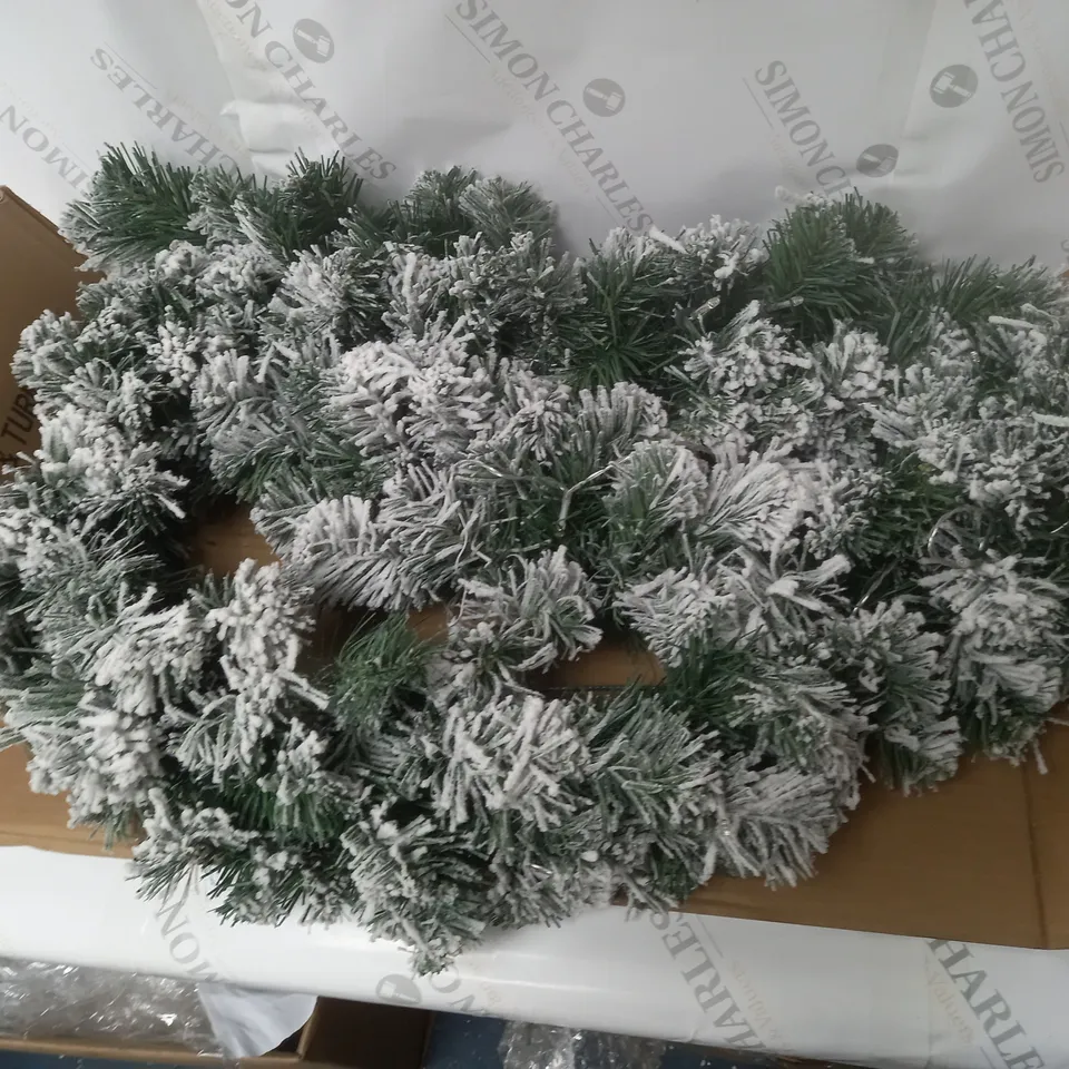 6FT PRE LIT EMPEROR FLOCKED GARLAND RRP £44.99