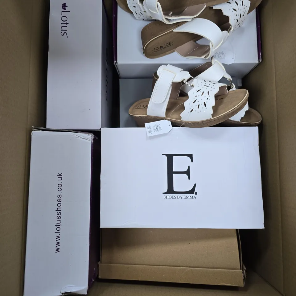 BOX OF ASSORTED SHOES