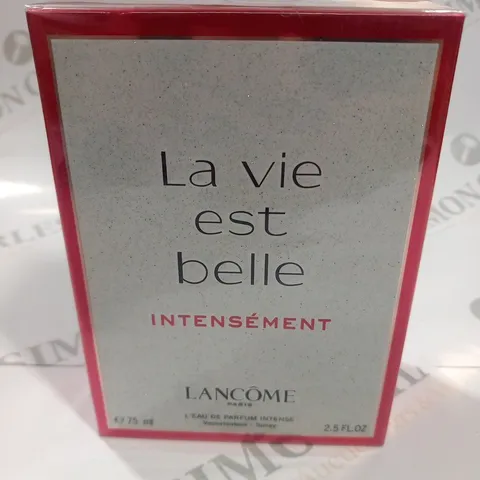 BOXED AND SEALED LA VIE EST BELLE INTENSEMENT LANCOME PARIS L'EAU DE PARFUM 75ML