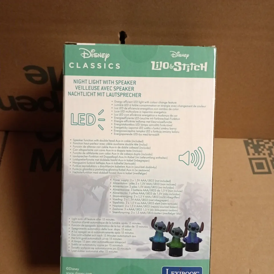 LEXIBOOK DISNEY CLASSICS NIGHT LIGHT WITH SPEAKER – STITCH (LILO & STITCH)