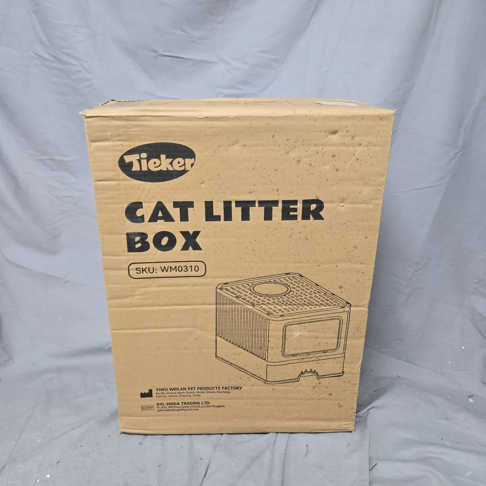BOXED TIEKER CAT LITTER BOX