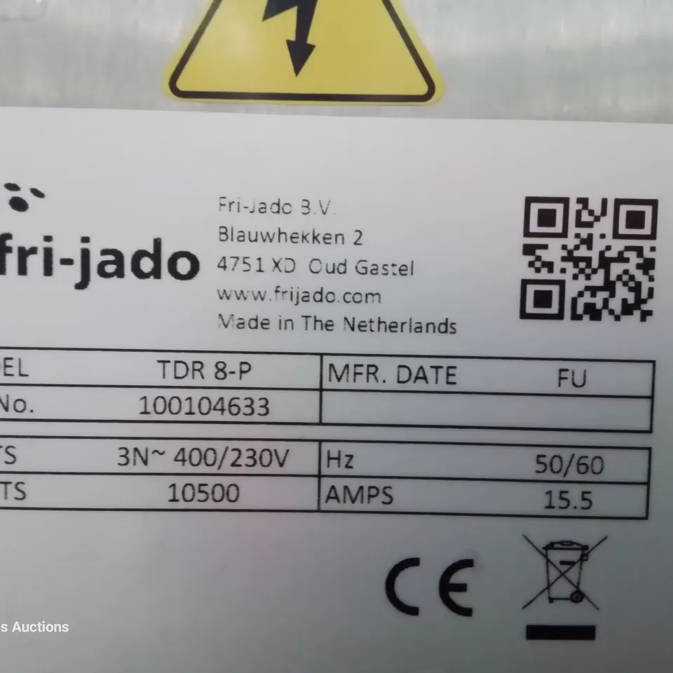 FRI-JADO ROTISSERIE OVEN WITH STAND Model TDR 8-P