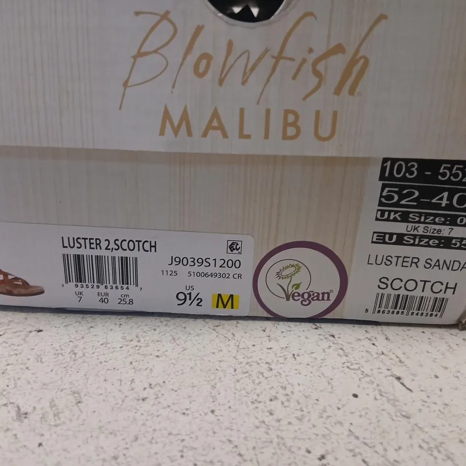 BLOWFISH MALIBU LUSTER SANDAL – BROWN LEATHER, UK 7