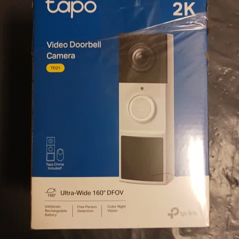 BOXED TAPO 2K VIDEO DOORBELL CAMERA