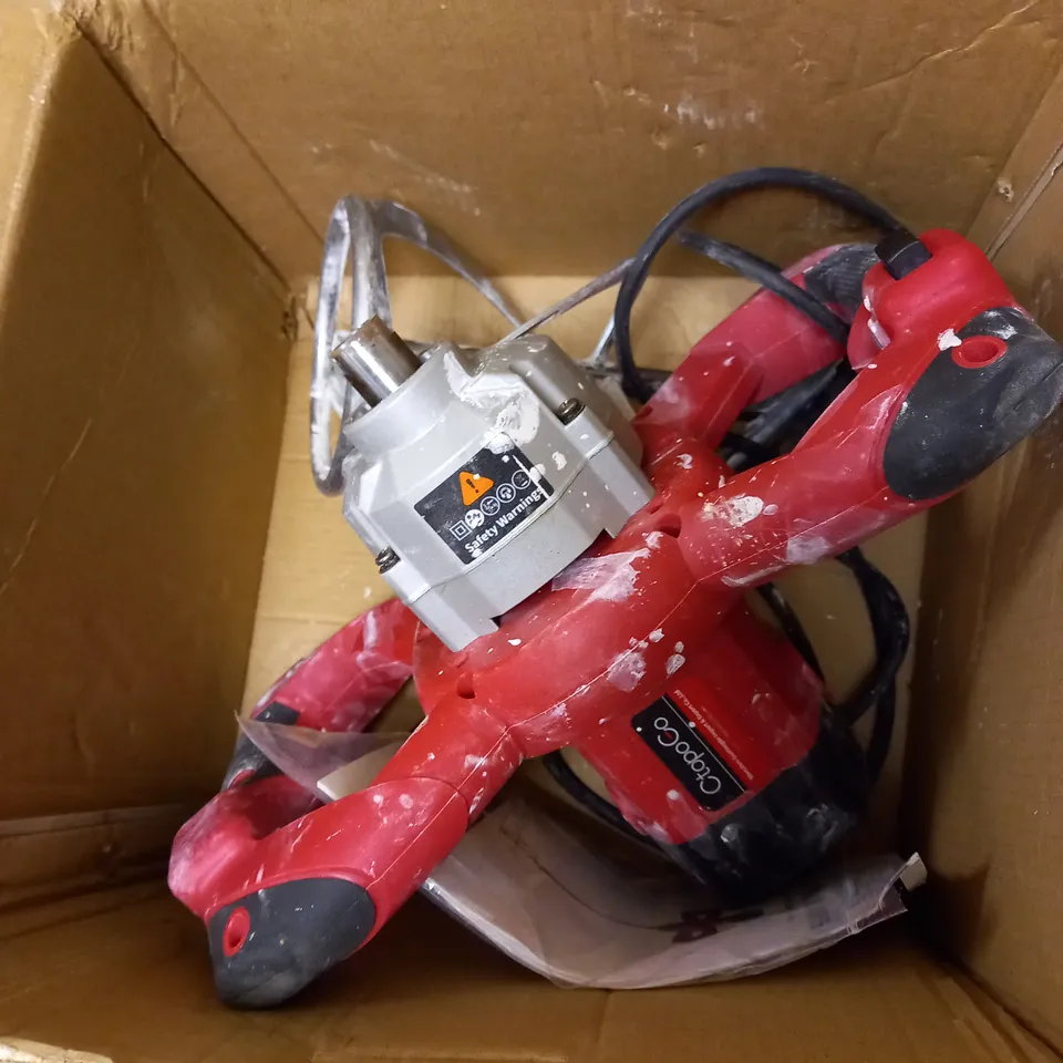 CTOPOGO 1600W PORTABLE ELECTRIC CONCRETE CEMENT MORTAR PADDLE MIXER