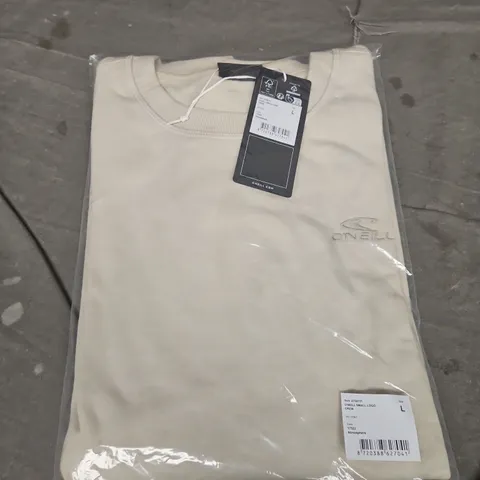 BAGGED ONEILL SMALL LOGO CREW SWEATSHIRT - SIZE L