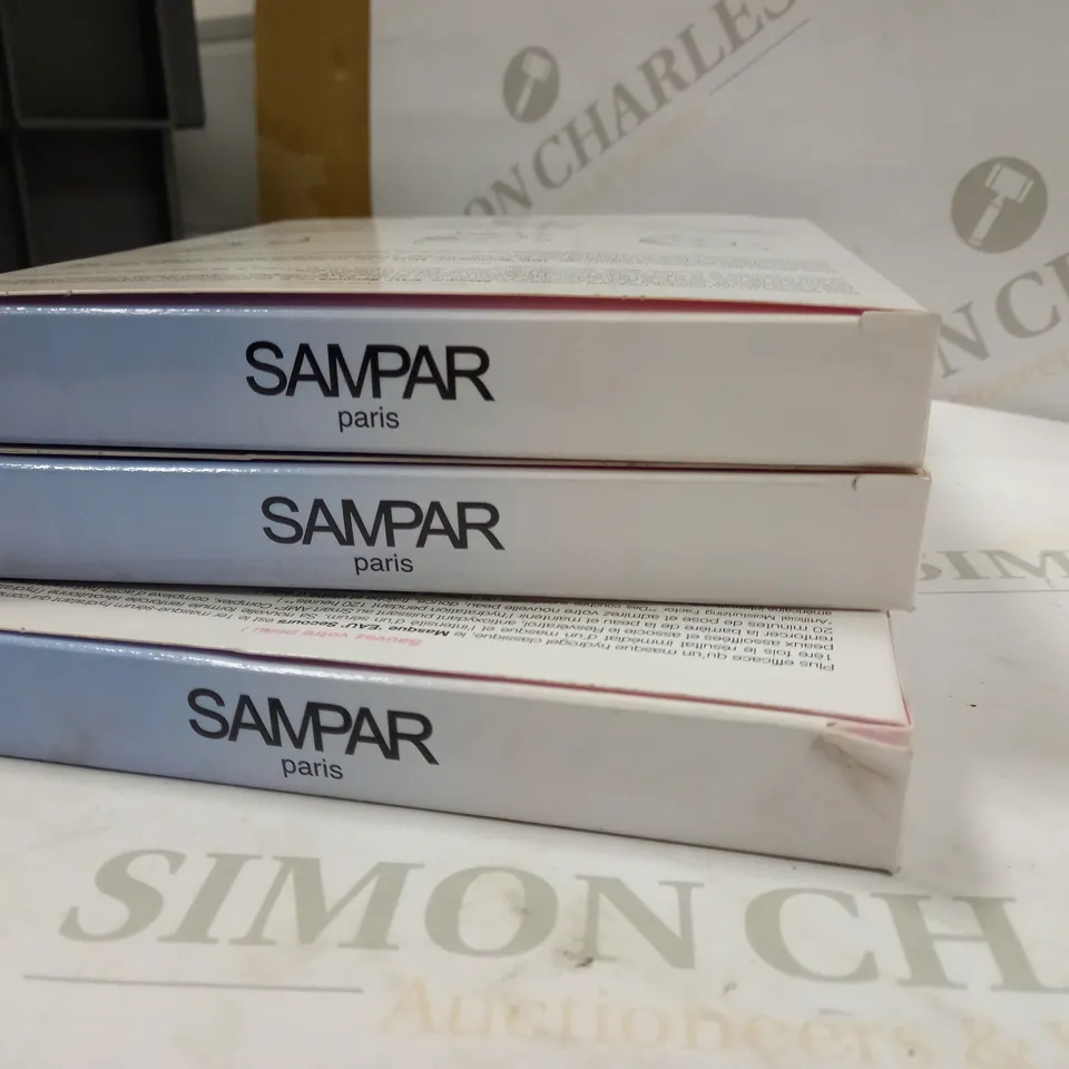 SAMPAR H2O 'Emergency' Mask! MOISTURISING ESSENSCE MASKS Multipack 3 x 25g