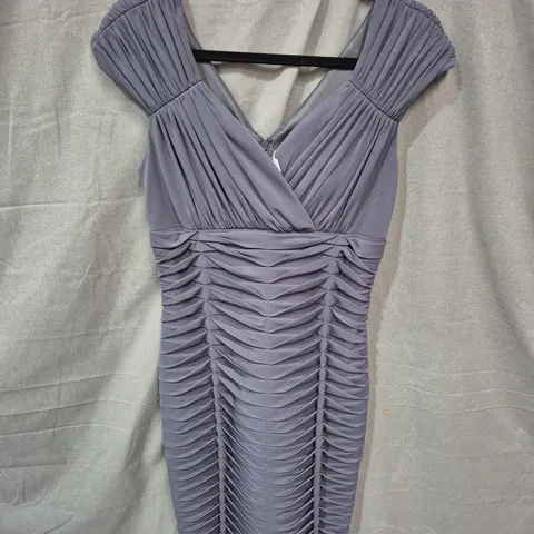 JAX GIRLS' LILAC RUCHED DRESS - SIZE 6