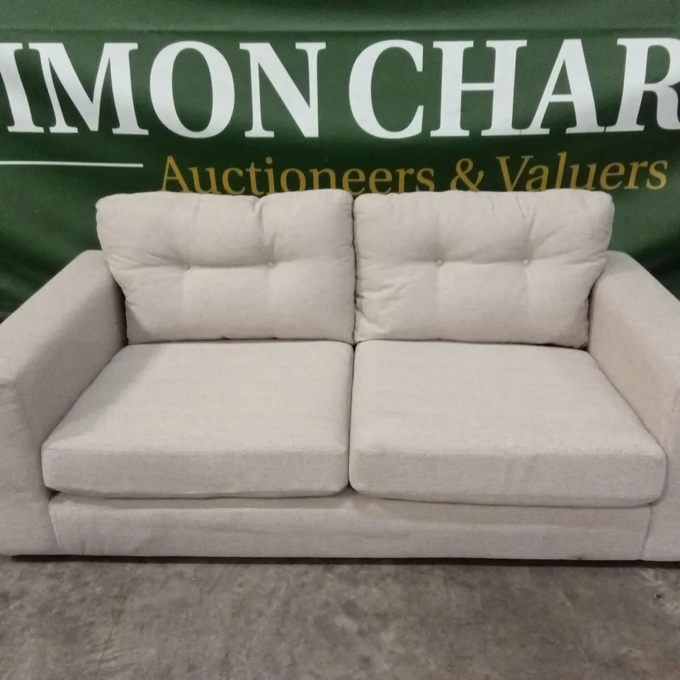 PRENT FABRIC 3 SEATER SOFA - NATURAL RRP £799