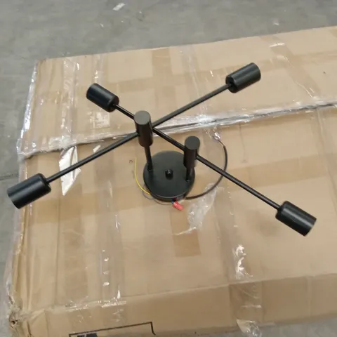 BOXED COBLITZ 4-LIGHT SPUTNIK CHANDELIER - BLACK