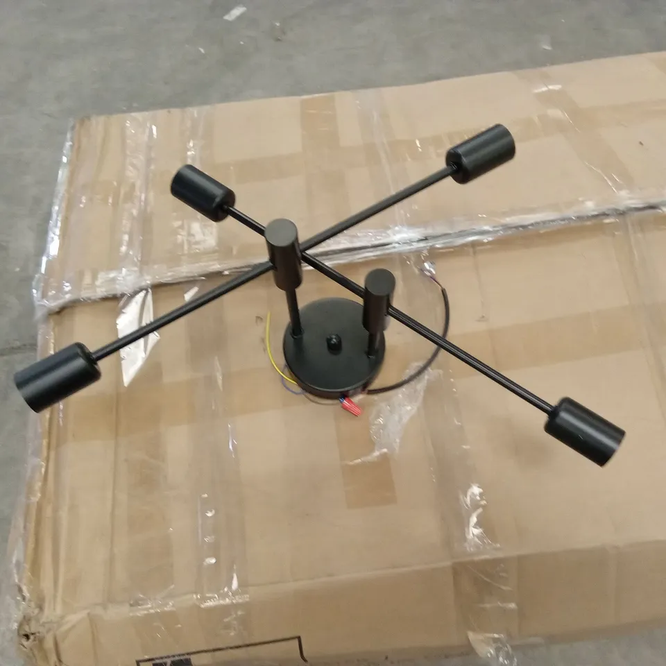 BOXED COBLITZ 4-LIGHT SPUTNIK CHANDELIER - BLACK