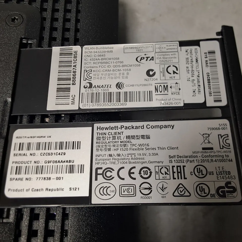 UNBOXED HP THIN CLIENT - TPC-W016