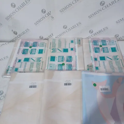 6 ASSORTED FABRIC BACKDROPS IN VARIOUS DESIGNS