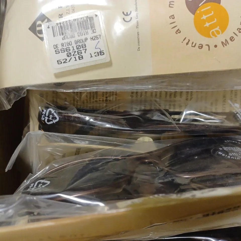 BOX OF APPROX 10 PAIRS OF STING BROWN MELANIN LENSE 6108 SUNGLASSES 