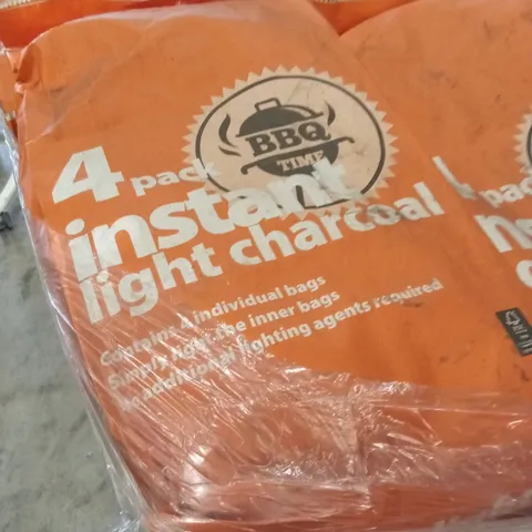 PALLET TO CONTAIN A LARGE QUANTITY OF BBQ TIME INSTANT LIGHT CHARCOAL 