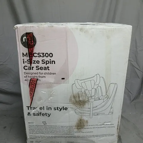 BOXED MY BABIIE MBCS300 EASY SPIN R129 CAR SEAT - BLACK 