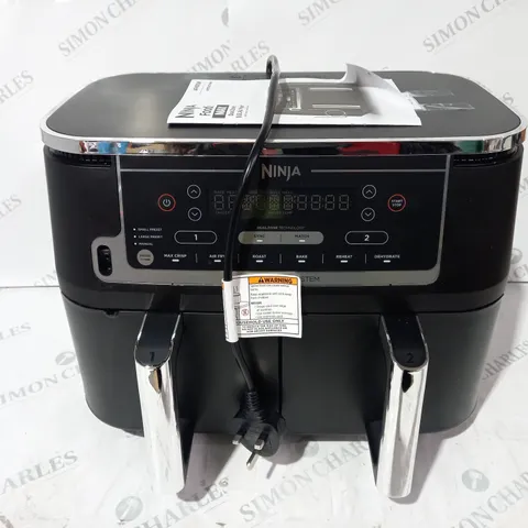 BOXED NINJA FOODI MAX 9.5L DUAL ZONE AIRFRYER AF451UK