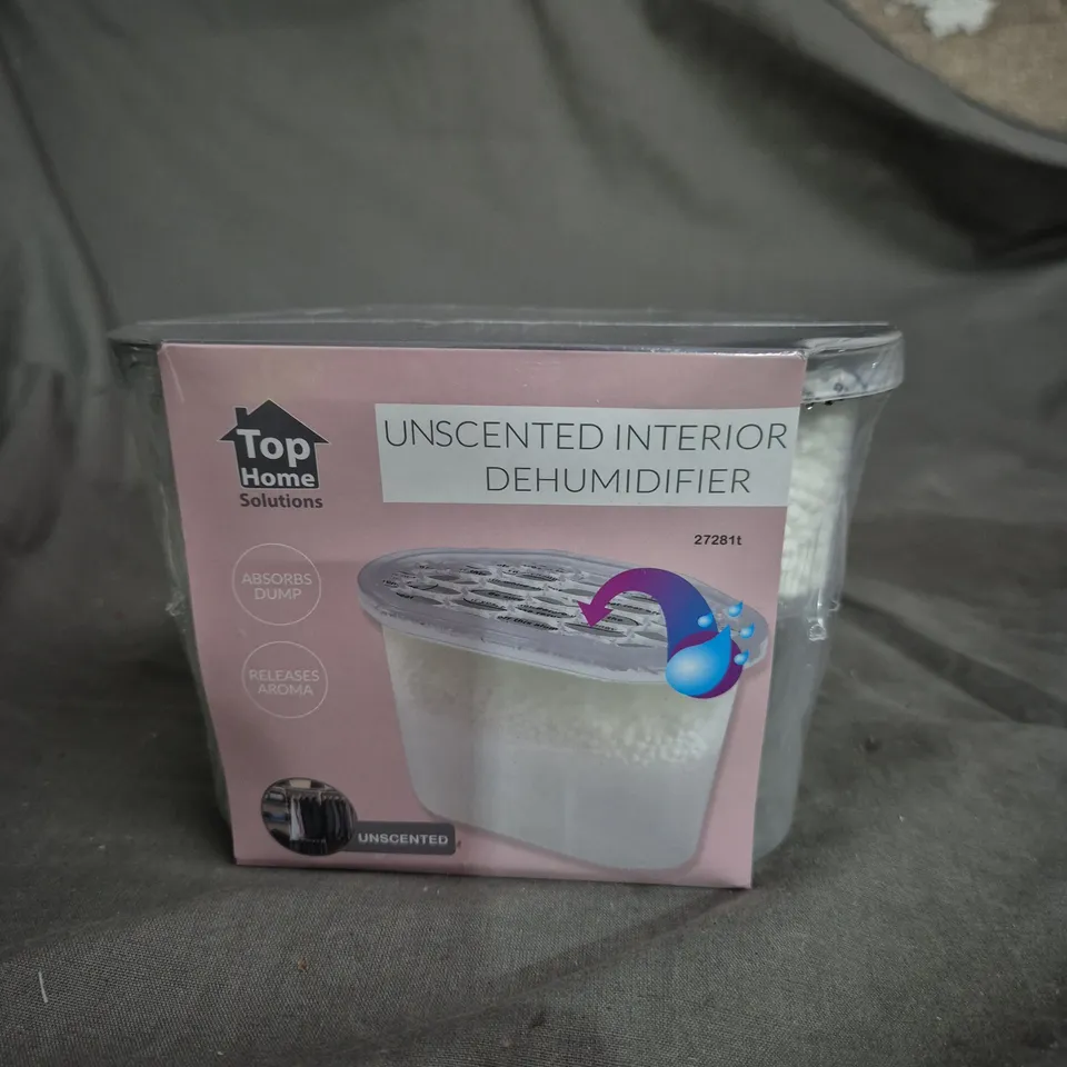 BOX OF APPROXIMATELY 12 TOP HOME SOLUTIONS UNSCENTED INTERIOR DEHUMIDIFIERS