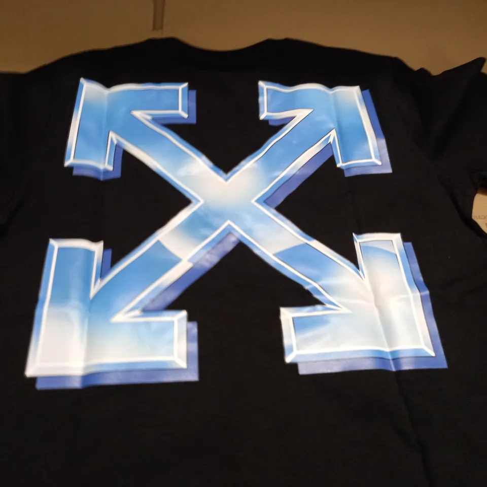 OFF WHITE BLACK T-SHIRT - SIZE UNSPECIFED