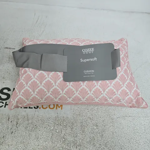 COZEE HOME SUPERSOFT CUSHION – PINK PATTERN