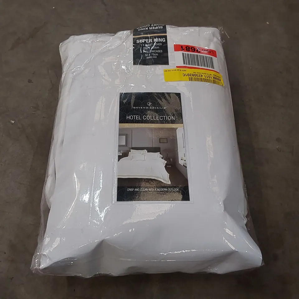 BAGGED AMBERWOOD 180TC DUVET COVER SET SUPER KING 