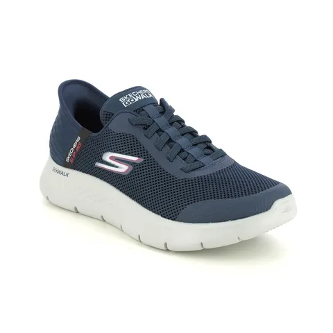 SKECHERS GO WALK FLEX TRAINERS BLUE SIZE 6.5