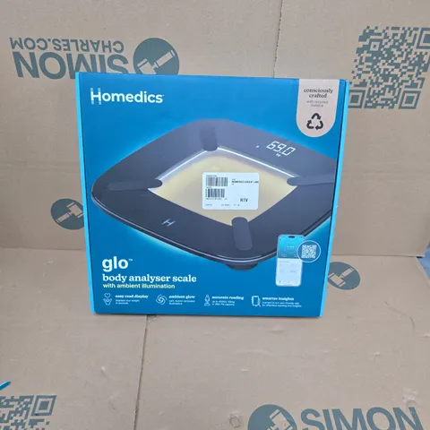 BOXED HOMEDICS GLO BODY ANALYSER SCALE