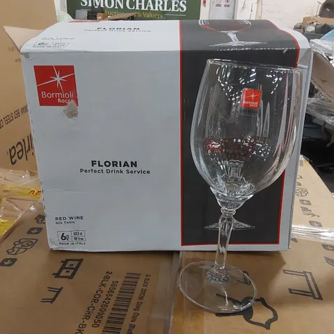 BOXED SET OF 4x FLORIAN BORMIOLI ROCCO WHITE WINE GLASSES - 53.5CL (1 BOX)