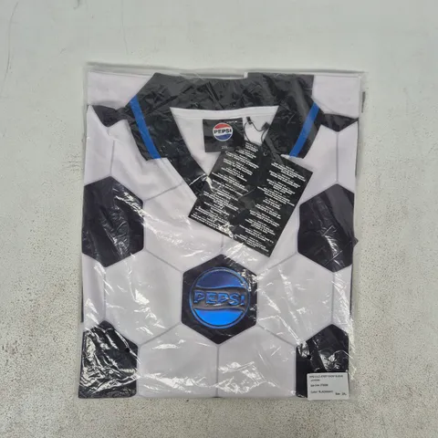BAGGED PEPSI SHORT SLEEVE JERSEY IN BLACK/WHITE SIZE 2XL