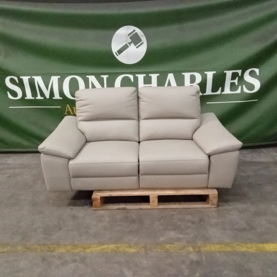 PAVILION 2 SEATER LEATHER/FAUX LEATHER POWER RECLINER SOFA RRP £949