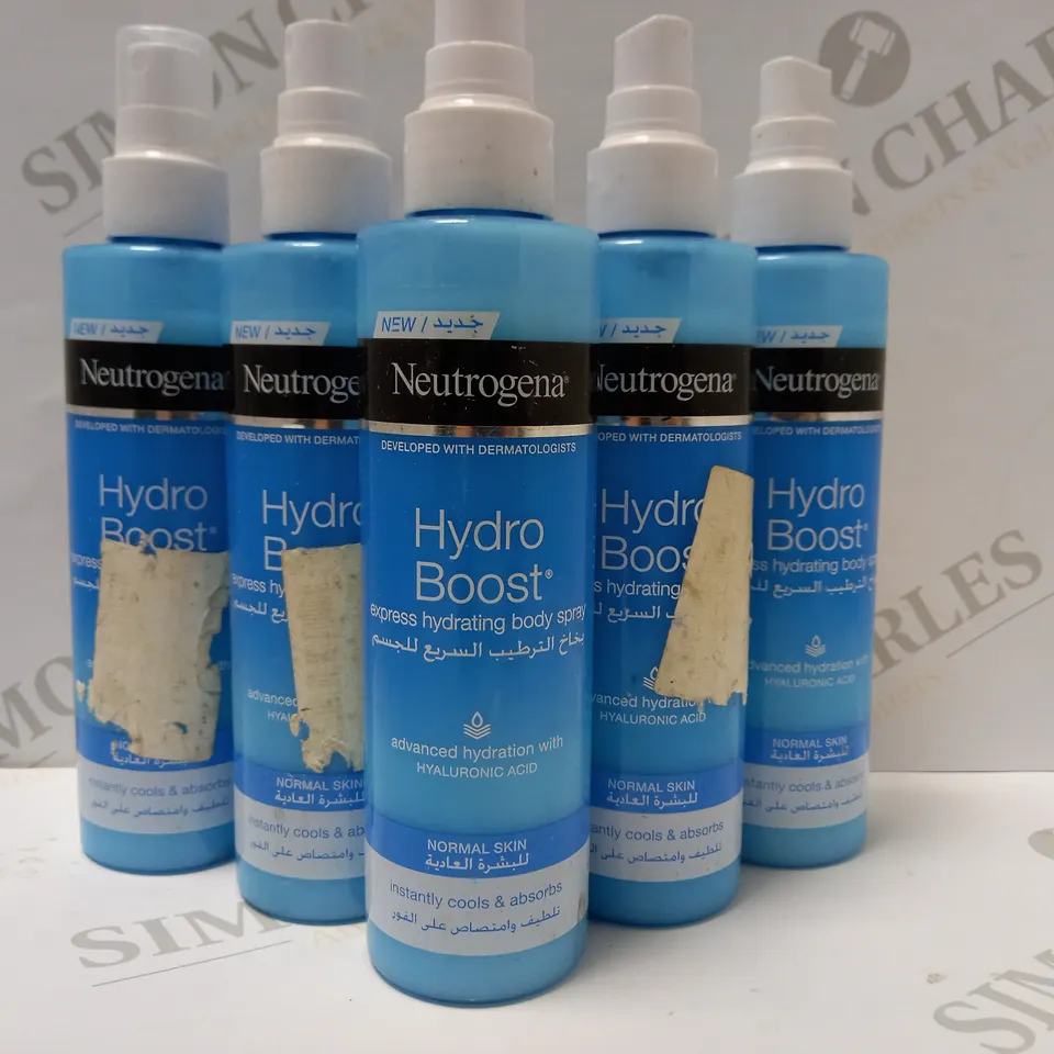LOT OF APPROX 6 X 200ML NEUTROGENA EXPRESS HYDRATING SPRAY 