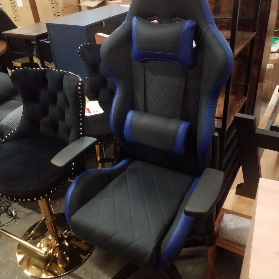 SAN MARINO GAMING CHAIR - BLACK/BLUE
