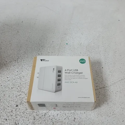 AMZDEAL 4-PORT USB WALL CHARGER (AMZ DCA-4U) – BOXED