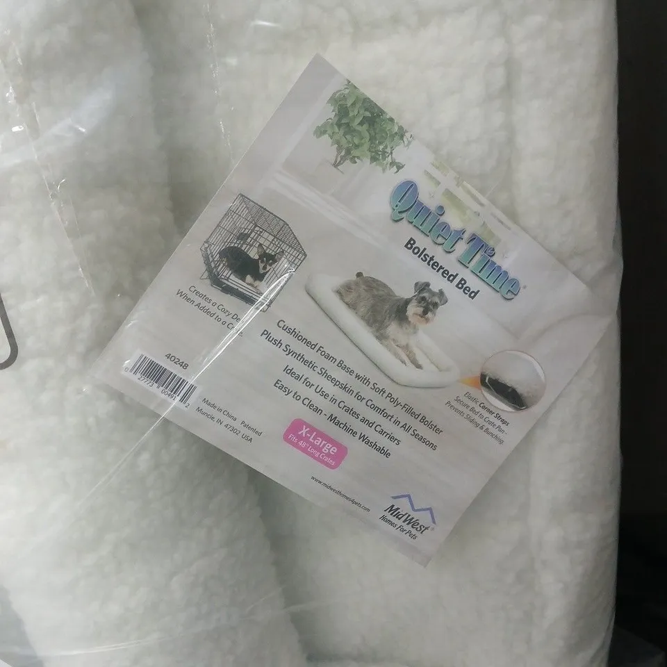 3 X MIDWEST HOMES FOR PETS PET TIME BOLSTERED BED – X-LARGE PLUSH DOG BED