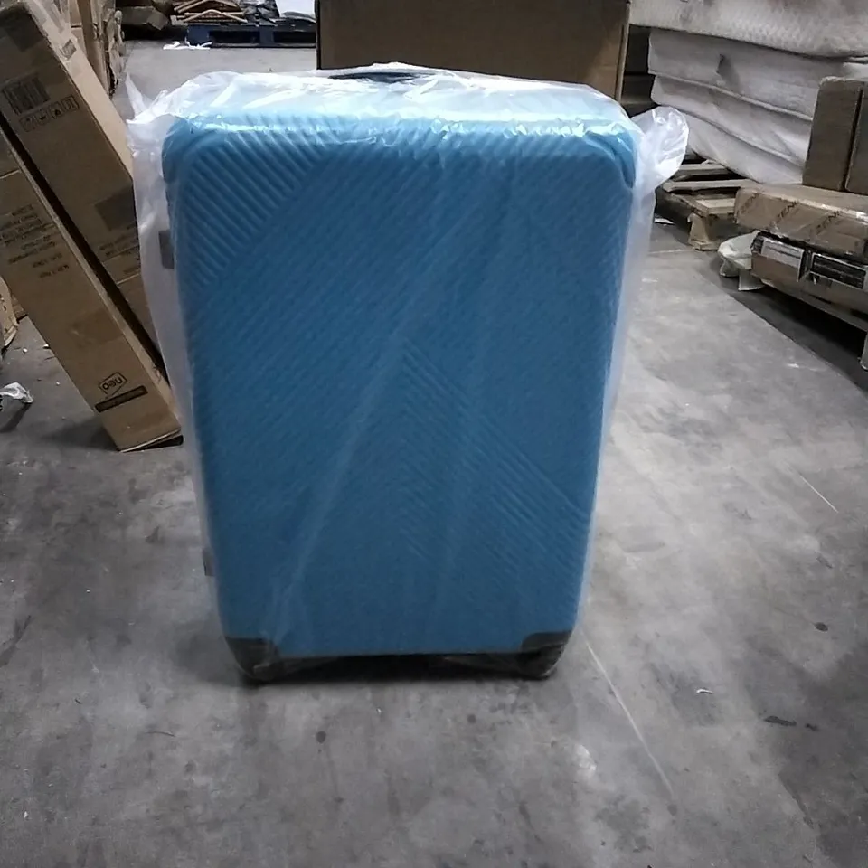 BOXED NEO ELECTRIC BLUE HARD SHELL LUGGAGE SUITCASE (1 BOX)