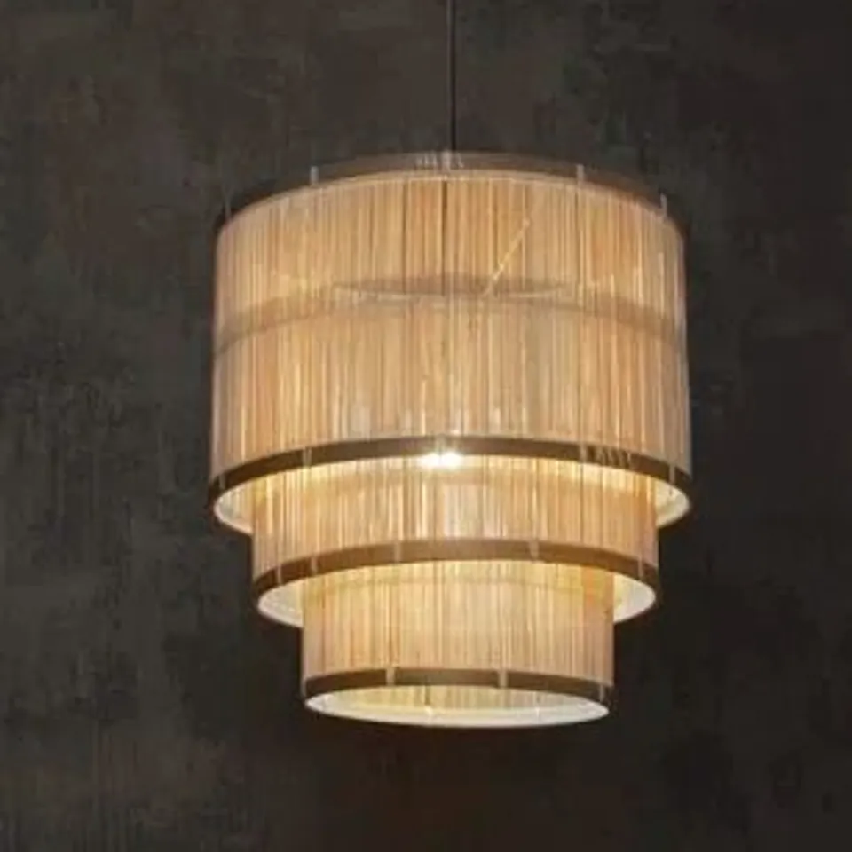 BAMBOO/RATTAN DRUM LAMP SHADE