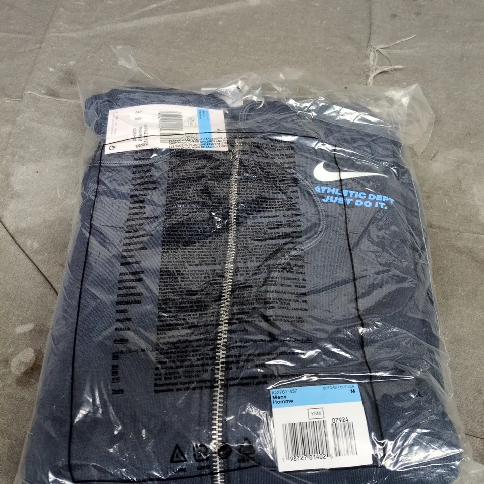 NIKE NAVY BLUE LOGO HOODIE SIZE M 