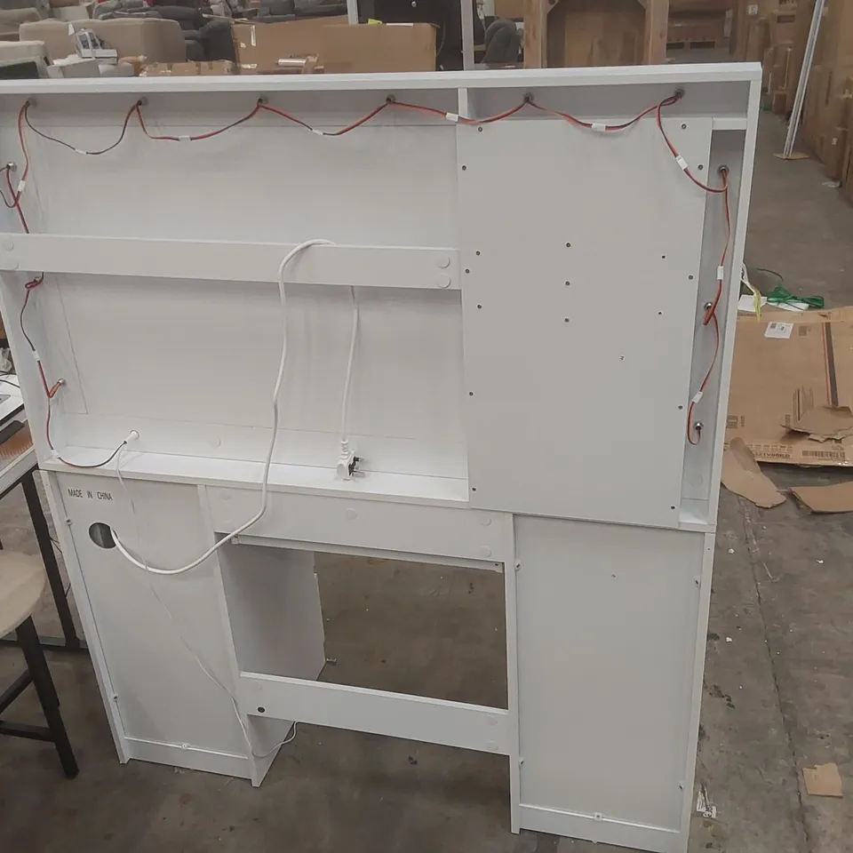 120CM DRESSING TABLE WITH MIRROR BULB LIGHT MAKEUP VANITY WITH JEWELRY CABINET