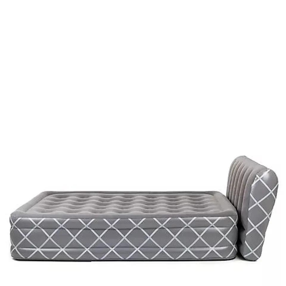 BODY FLEX INFLATABLE AIRBED IN GREY - KING 