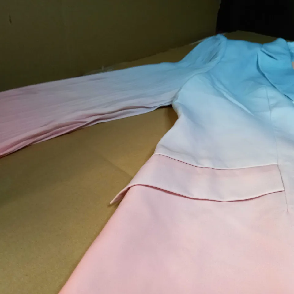 FOREVER UNIQUE POWER BLUE/PINK STATEMENT BLAZER - SIZE 16