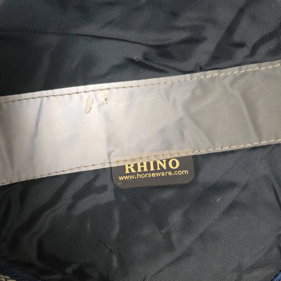 RHINO HORSEWEAR TURNOUT RUG – NAVY, UK 4'11" LARGE (150CM)