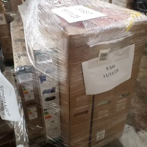 PALLET CONTAINING 5 ASSORTED DAMAGED TVS