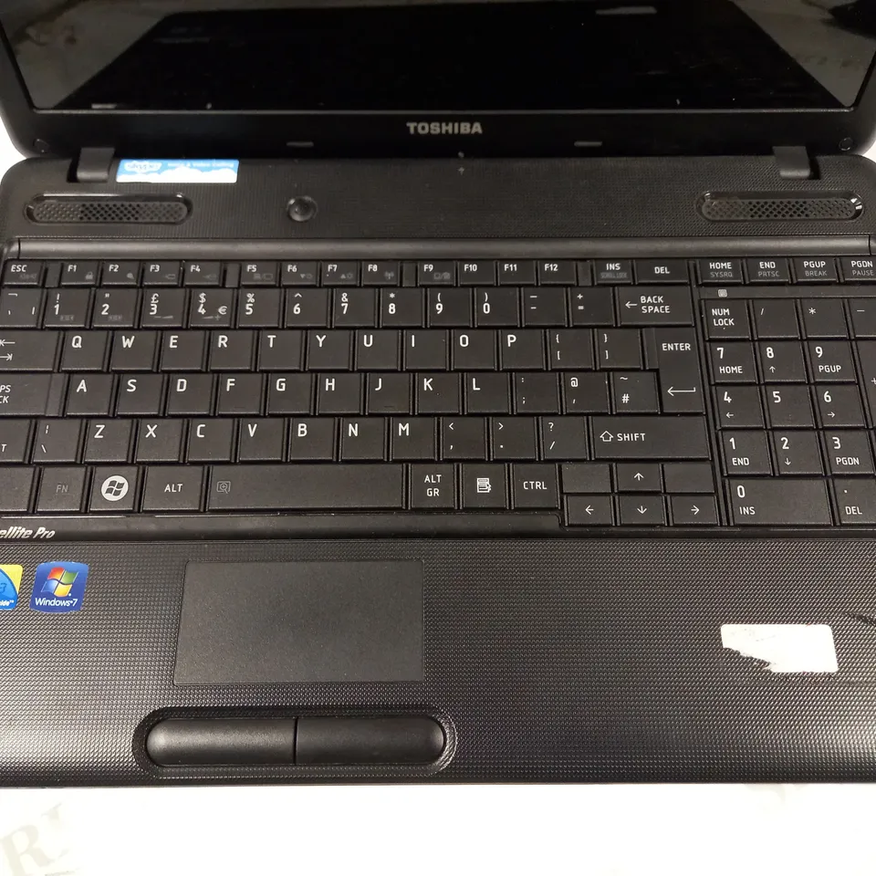 TOSHIBA SATELLITE PRO C660 LAPTOP IN BLACK